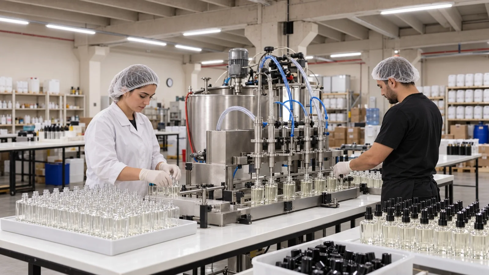 Kozmetik üretim hattı ve üretim ekipmanları