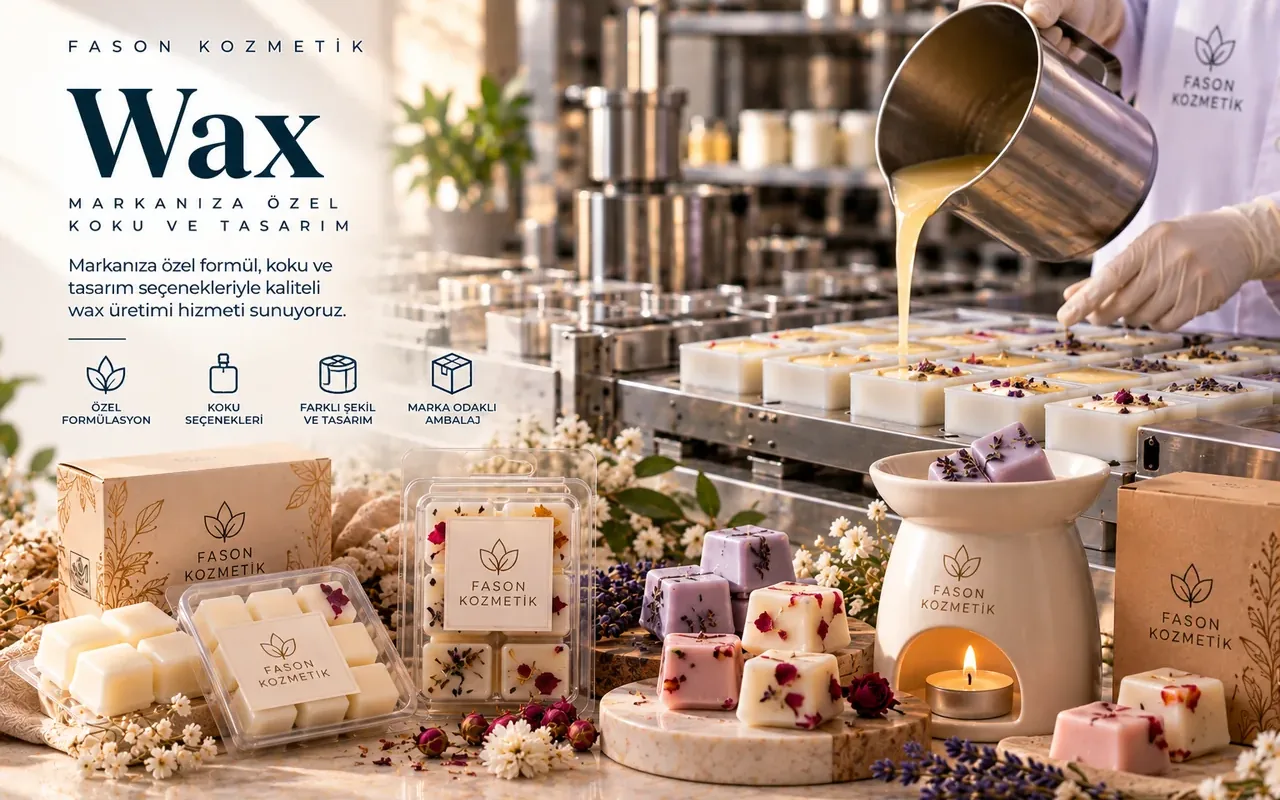 Wax dolumu için farklı wax ürünleri ve üretim alanı